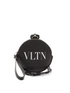 Matchesfashion.com Valentino - Vltn Logo Print Leather Coin Purse - Mens - Black