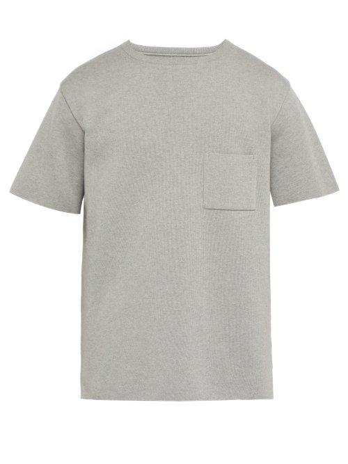 Matchesfashion.com Snow Peak - Cotton Blend T Shirt - Mens - Grey