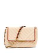 Isabel Marant - Merine Leather-trim Raffia-woven Cross-body Bag - Womens - Beige Multi
