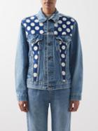 Caro Editions - Reworked Levi's Denim Patchwork Jacket - Womens - Navy White