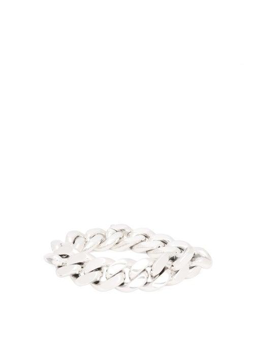 Matchesfashion.com Bottega Veneta - Sterling Silver Chain Bracelet - Womens - Silver