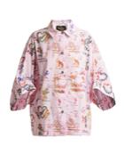 Vivienne Westwood Anglomania Grateful-print Cotton Shirt
