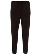 Matchesfashion.com Wardrobe. Nyc - High Rise Drawstring Waist Cotton Track Pants - Womens - Black