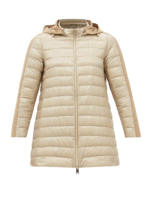 Herno - Ultralight Detachable Hood Down Coat - Womens - Beige