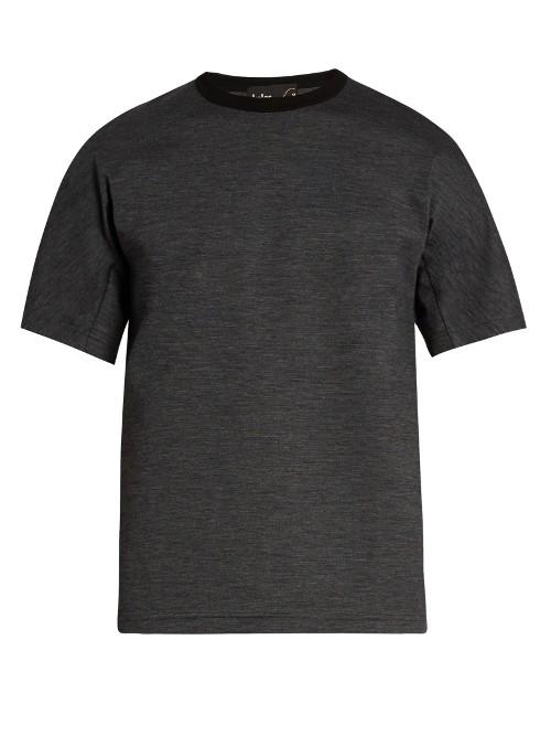 Kolor Crew-neck Wool-blend T-shirt