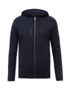 Falke - Zipped Jersey Hooded Sweatshirt - Mens - Navy