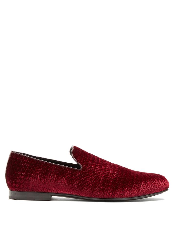 Jimmy Choo Sloane Velvet Loafers