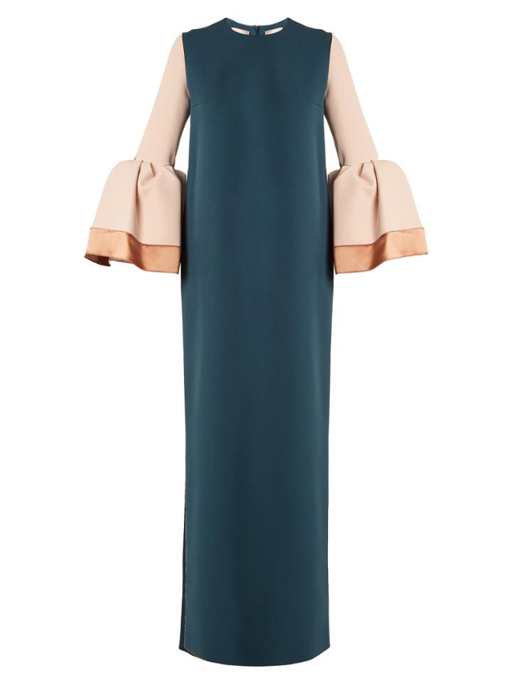 Roksanda Litani Bell-cuff Stretch-crepe Dress