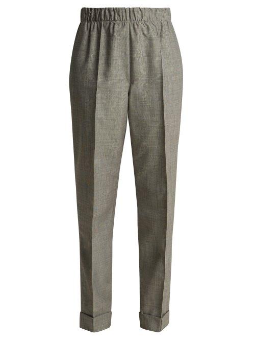 Matchesfashion.com Helmut Lang - Tailored Wool And Mohair Blend Trousers - Womens - Grey
