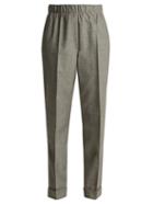 Matchesfashion.com Helmut Lang - Tailored Wool And Mohair Blend Trousers - Womens - Grey