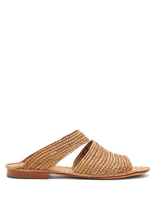 Matchesfashion.com Carrie Forbes - Ahmed Raffia Sandals - Womens - Tan