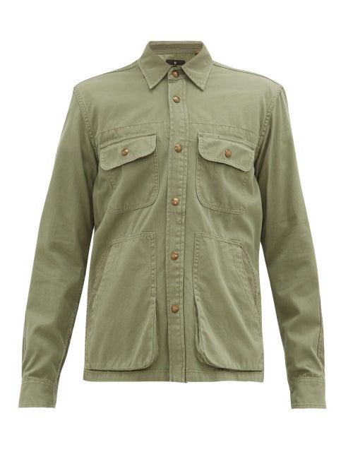 Matchesfashion.com Belstaff - Arbor Cotton-twill Jacket - Mens - Khaki