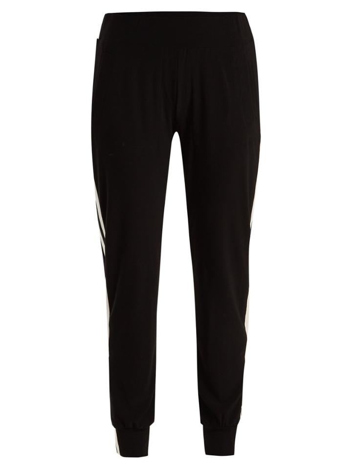 Norma Kamali Side-stripe Jersey Leggings