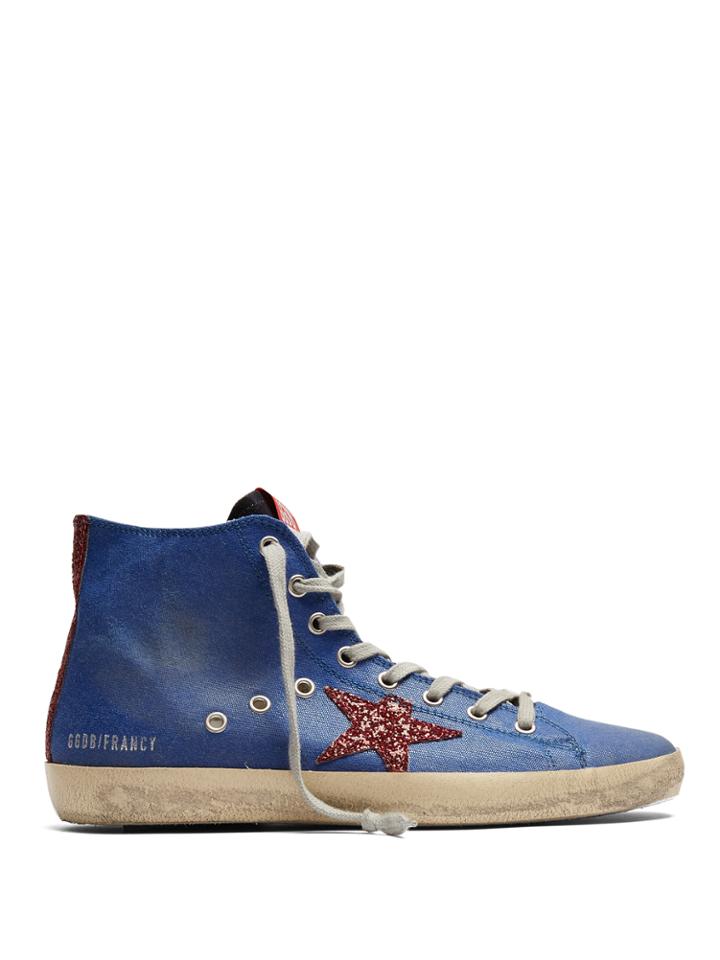 Golden Goose Deluxe Brand Francy High-top Coated-canvas Trainers