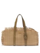 Matchesfashion.com Jacquemus - Les Tresses Fringed Leather Bag - Womens - Khaki