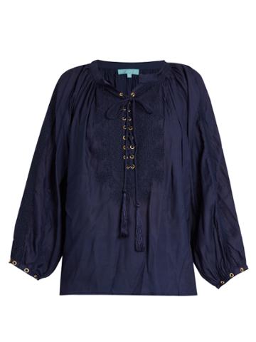 Melissa Odabash Alessandra Lace-up Shirt