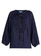 Melissa Odabash Alessandra Lace-up Shirt