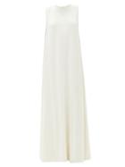 Matchesfashion.com The Row - Eno Crepe Maxi Dress - Womens - Ivory