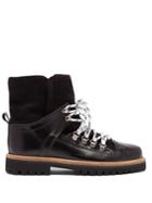 Ganni Edna Shearling-lined Leather Boots