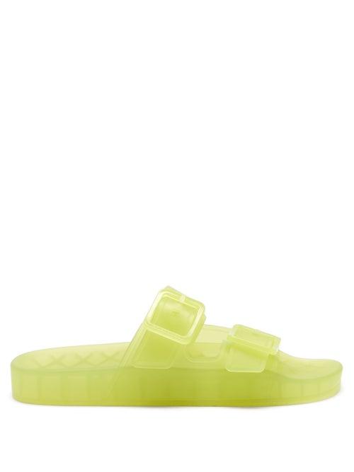 Balenciaga - Mallorca Rubber Slides - Womens - Yellow
