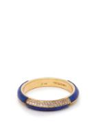 Matchesfashion.com Marc Alary - 18kt Gold, Diamond And Lapis Lazuli Ring - Womens - Yellow Gold