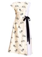 Matchesfashion.com Erdem - Herbert Asymmetric Floral-embroidered Satin Dress - Womens - Ivory Multi