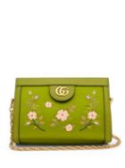 Matchesfashion.com Gucci - Ophidia Snake-trim Satin Cross-body Bag - Womens - Green Multi