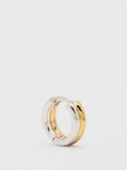 Charlotte Chesnais - Mini Bi-colour Sterling Silver Hoop Earrings - Womens - Gold Silver