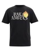 Matchesfashion.com Palm Angels - Burning Head-print Cotton-jersey T-shirt - Mens - Black