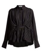 Matchesfashion.com Palmer//harding - Striped Shirt - Womens - Navy