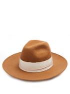 Federica Moretti Bee Wool-felt Fedora Hat