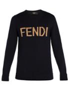 Fendi Logo-intarsia Wool Sweater