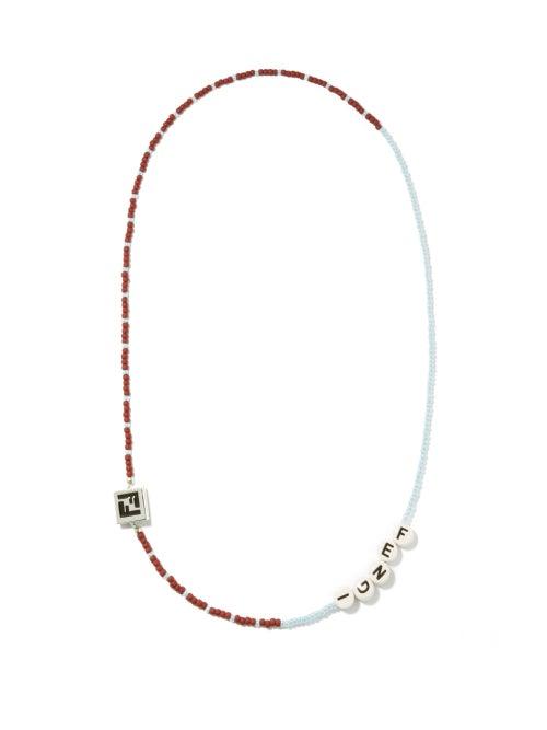 Mens Jewellery Fendi - Logo-beaded Necklace - Mens - Multi