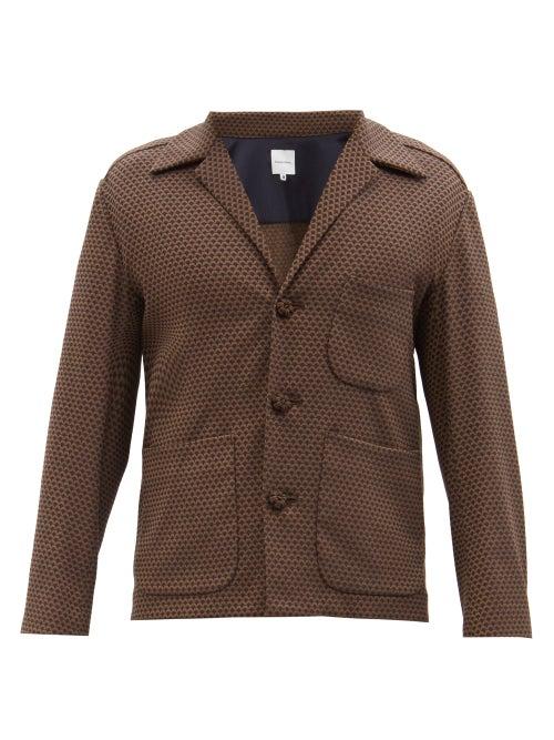Sasquatchfabrix. - Komon Cropped Technical Suit Jacket - Mens - Brown