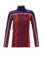 Roksanda - Cordelia Colour-block Sweater - Womens - Burgundy Navy