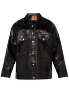 Matchesfashion.com Martine Rose - Oversized Leather Jacket - Mens - Black