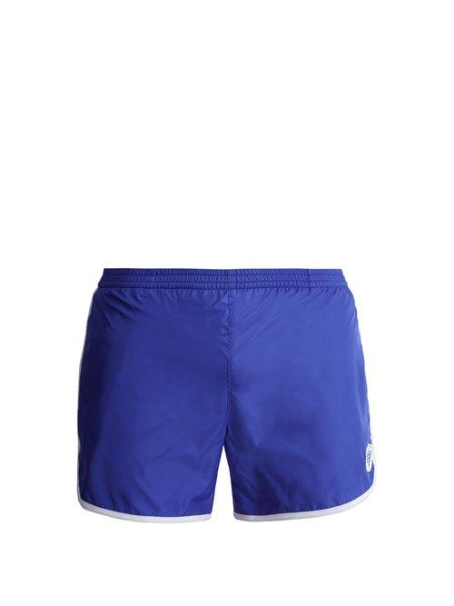 Matchesfashion.com Robinson Les Bains - Cambridge Long Swim Shorts - Mens - Blue