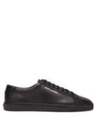 Matchesfashion.com Saint Laurent - Andy Leather Trainers - Mens - Black