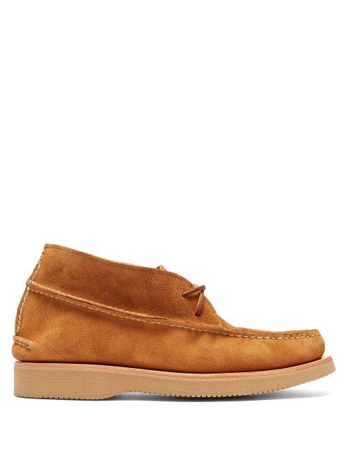 Matchesfashion.com Yuketen - All Handsewn Maine Guide Chukka Suede Desert Boots - Mens - Brown