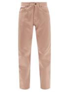 Tom Ford - Straight-leg Duchess-satin Trousers - Womens - Light Pink