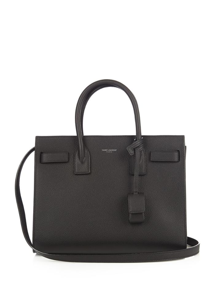Saint Laurent Sac De Jour Baby Leather Cross-body Bag