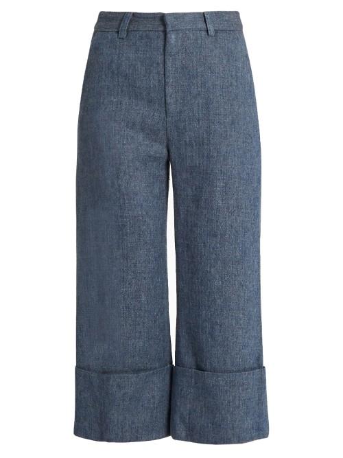 Sea Linen-blend Denim Trousers