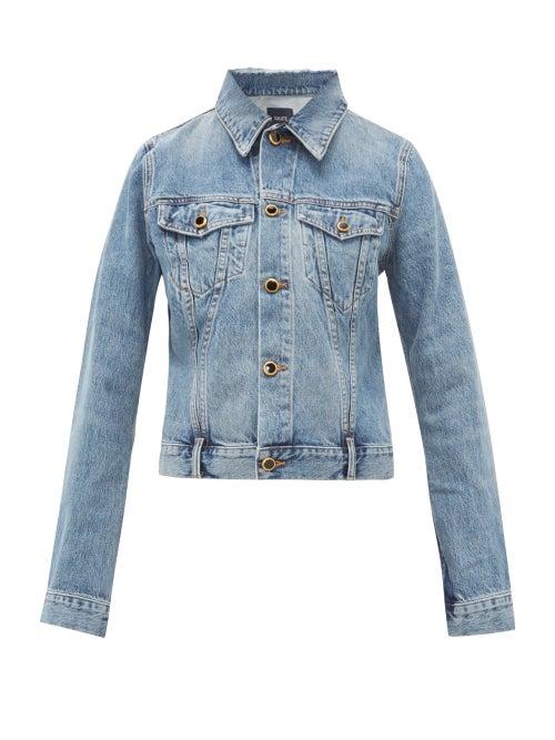 Matchesfashion.com Khaite - Richard Buttoned Denim Jacket - Womens - Denim