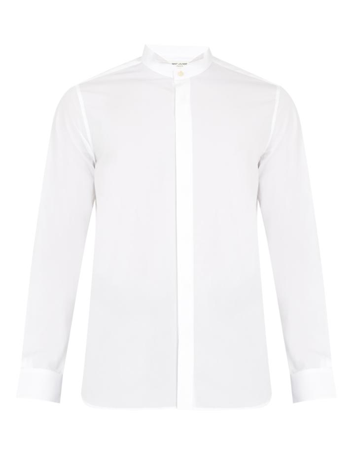 Saint Laurent Tuxedo Cotton-poplin Shirt