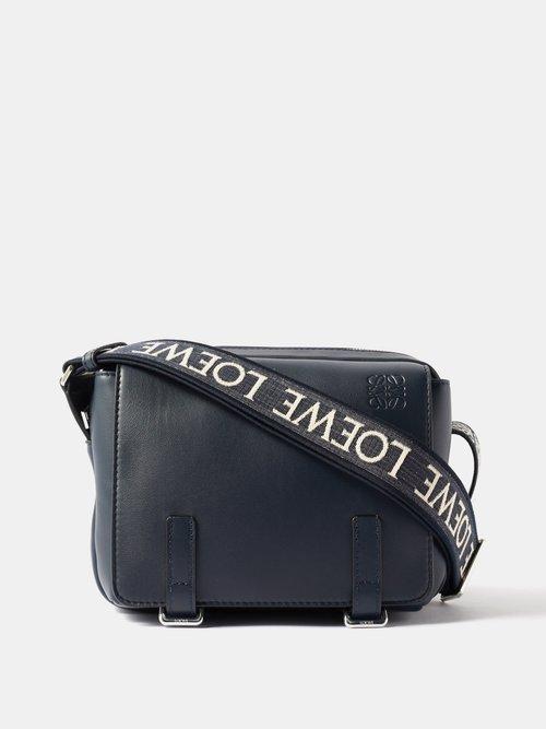 Loewe - Xs Military Logo-debossed Cross-body Bag - Mens - Navy