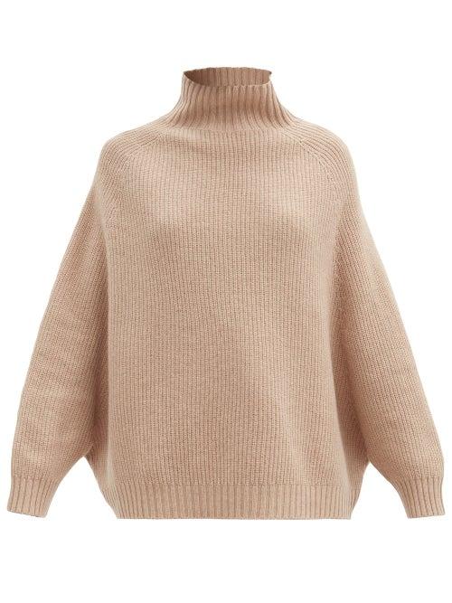 Matchesfashion.com Wolford - Aurora High-neck Wool Sweater - Womens - Camel