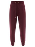 Burberry - Mannon Colour-block Knit Track Pants - Womens - Burgundy Multi