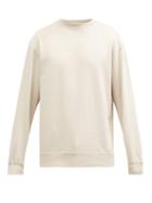 Matchesfashion.com Another Aspect - Organic-cotton Jersey Sweatshirt - Mens - Light Beige