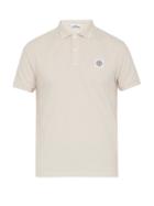 Matchesfashion.com Stone Island - Logo Patch Cotton Blend Piqu Polo Shirt - Mens - Light Pink