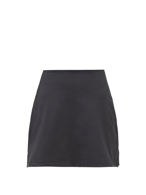 Girlfriend Collective - High-rise Recycled-fibre Blend Jersey Skort - Womens - Black